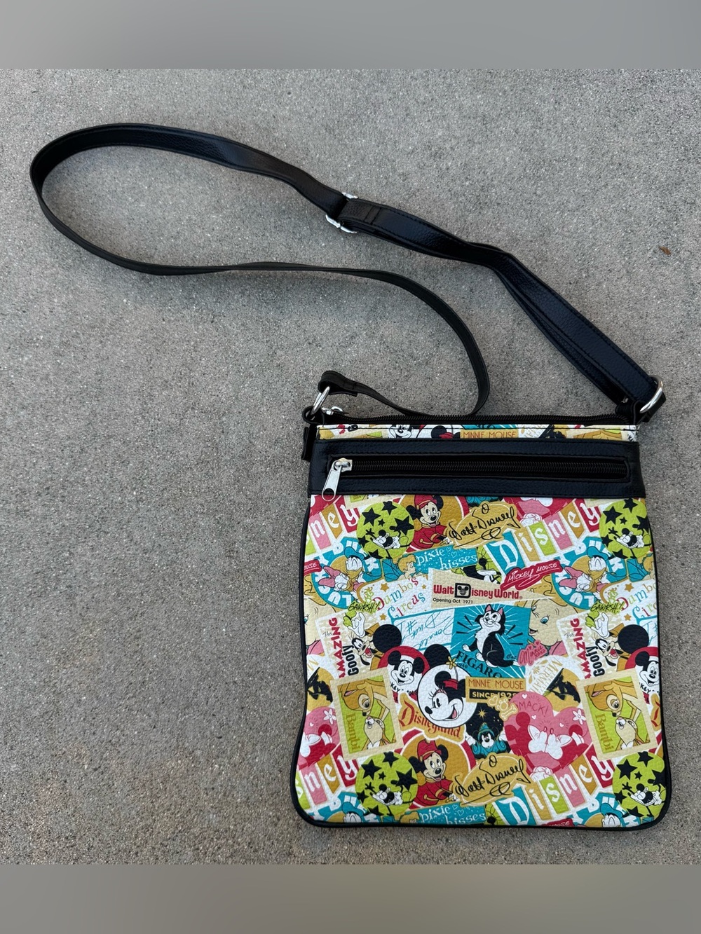Disney Parks classic collage crossbody bag Disney adult Disneyland